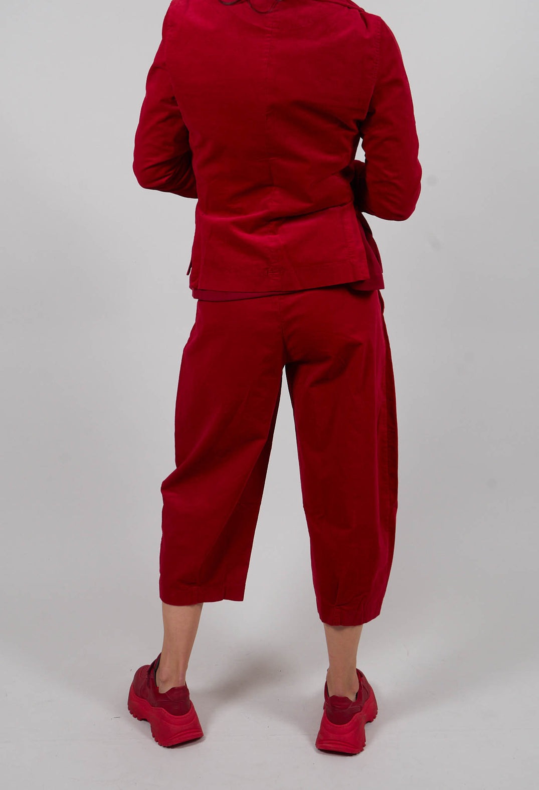 Bianco V Trousers in Rosso