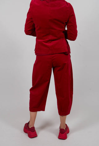 Bianco V Trousers in Rosso