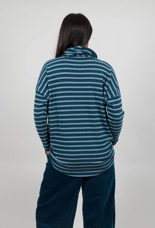 Bill Riga Jumper in Atlantic Wide Stripe