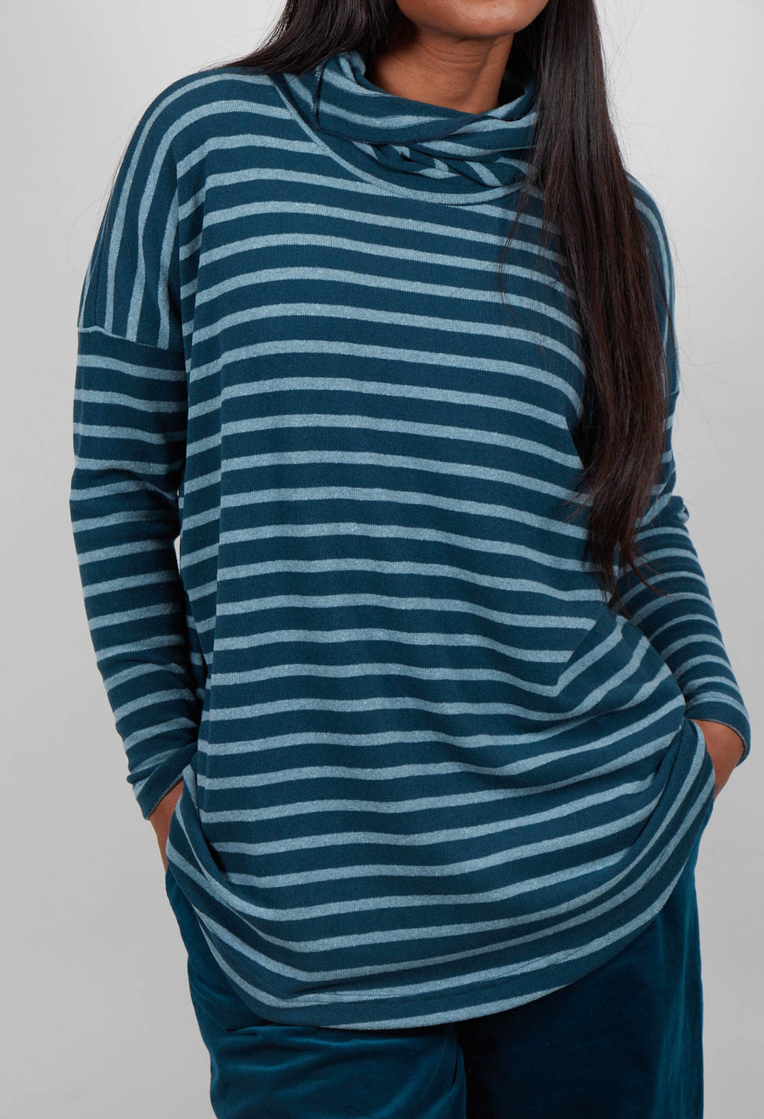 Bill Riga Jumper in Atlantic Wide Stripe