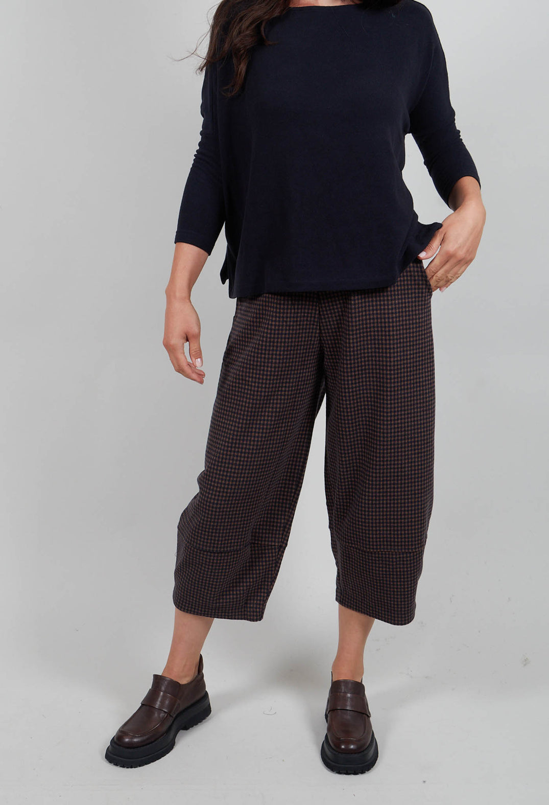 Bimira Trousers in Notte Small Check