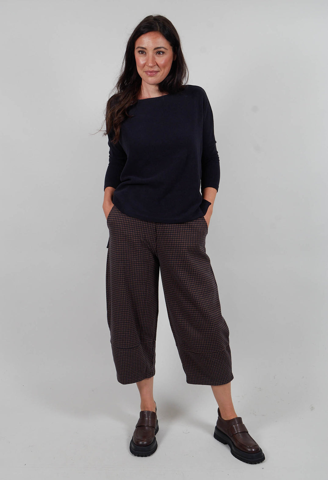 Bimira Trousers in Notte Small Check