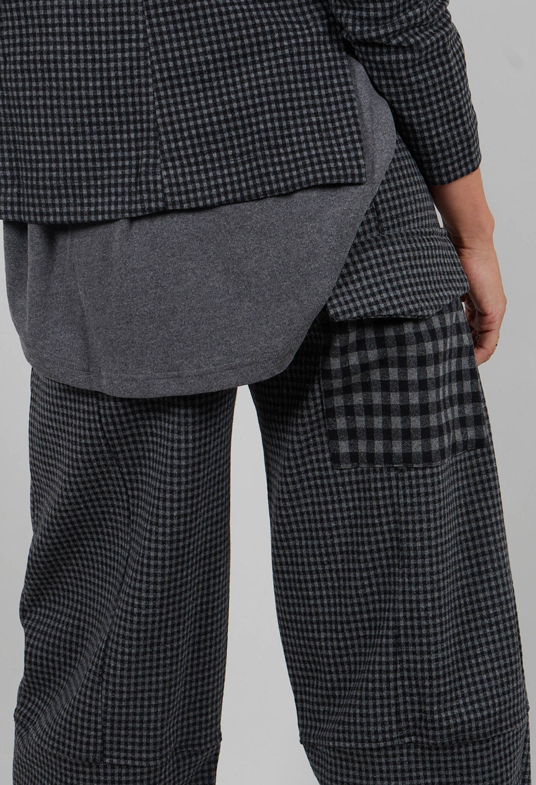 Bimira Trousers in Grigio Small Check