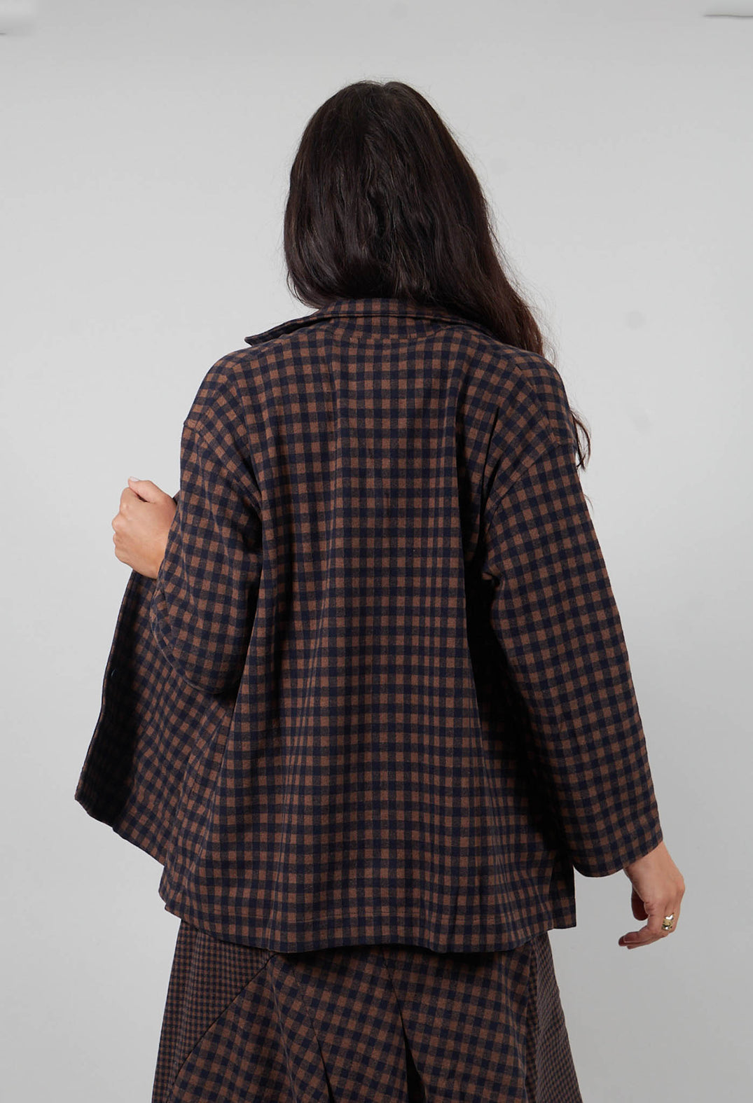 Cereale JQ Jacket in Notte Large Check