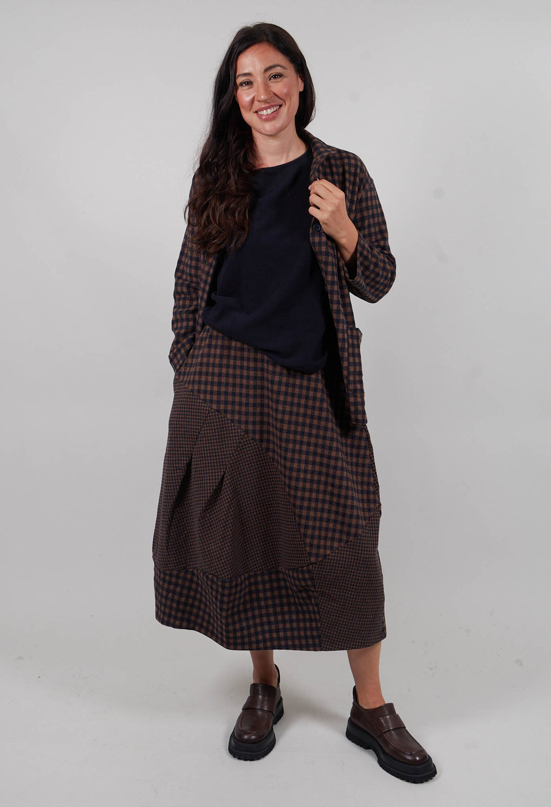 Cereale JQ Jacket in Notte Large Check