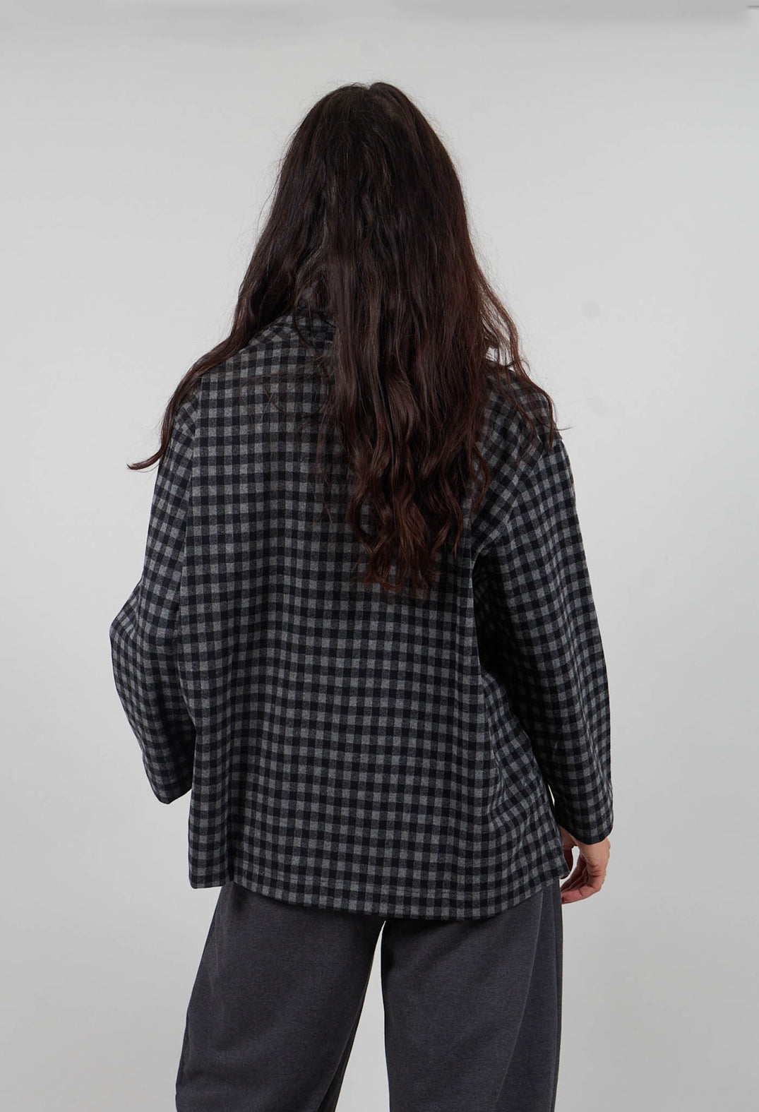 Cereale JQ Jacket in Grigio Large Check