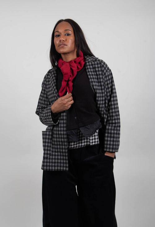 Cereale JQ Jacket in Grigio Large Check