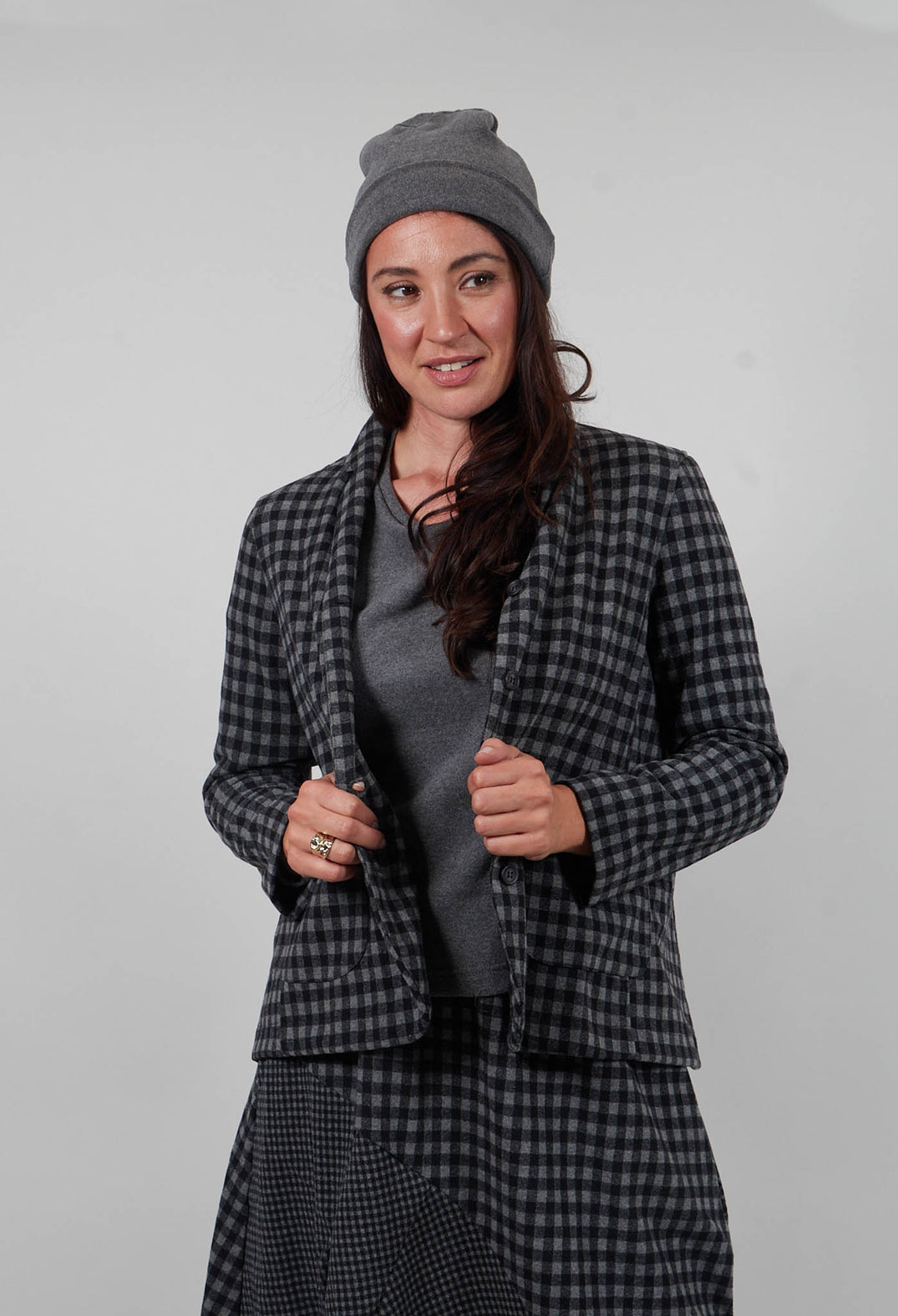 Cimone JQ Jacket in Grigio Large Check