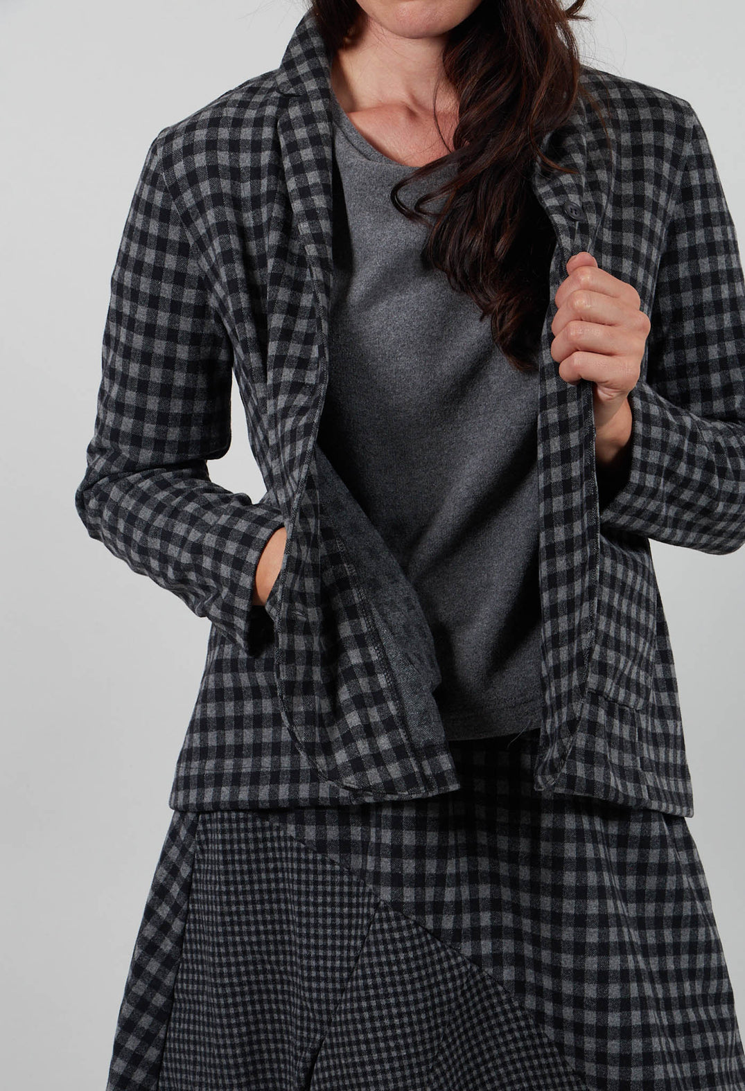Cimone JQ Jacket in Grigio Large Check