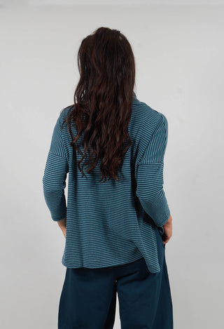 Dina Riga Jumper in Atlantic Thin Stripe
