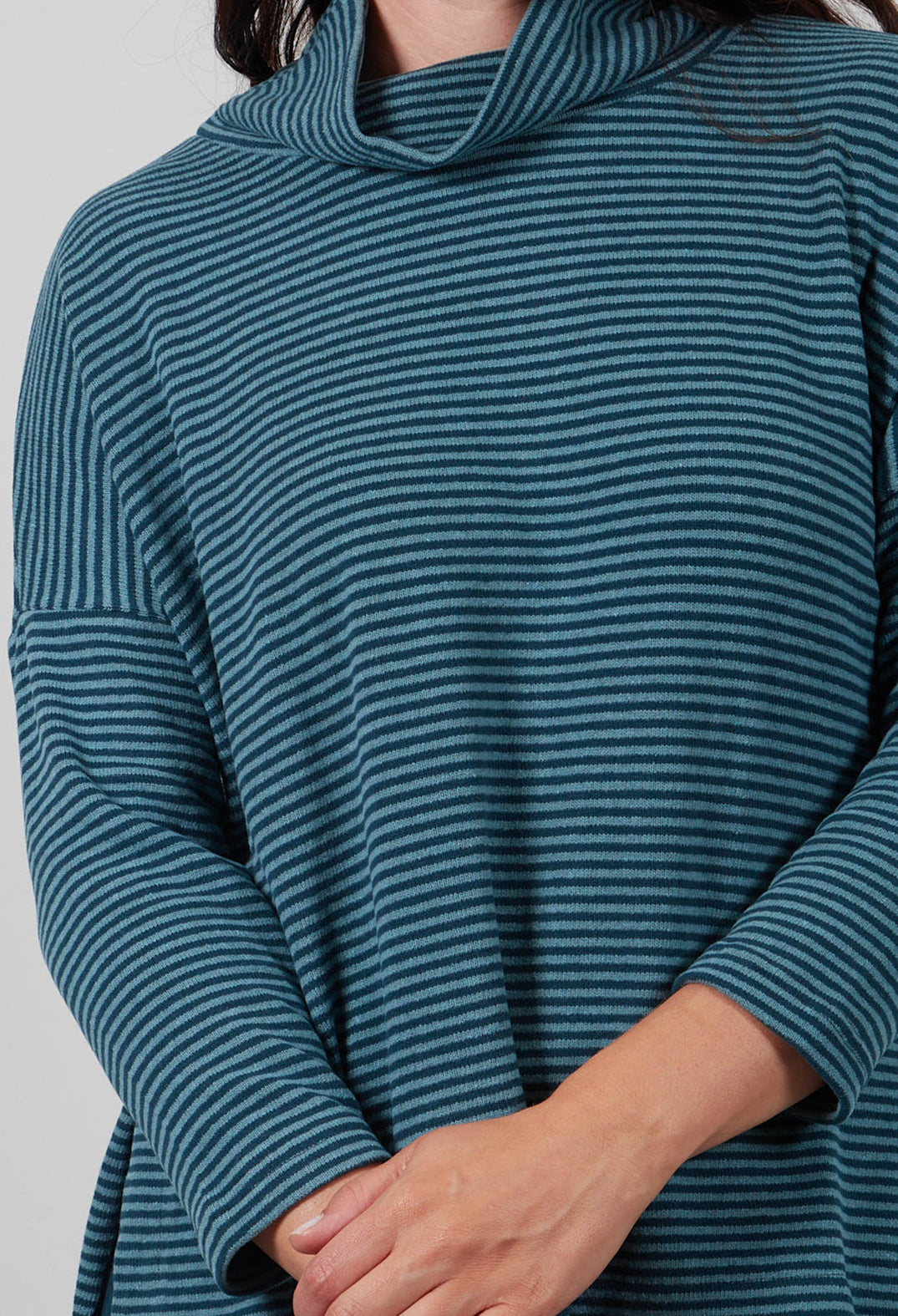 Dina Riga Jumper in Atlantic Thin Stripe