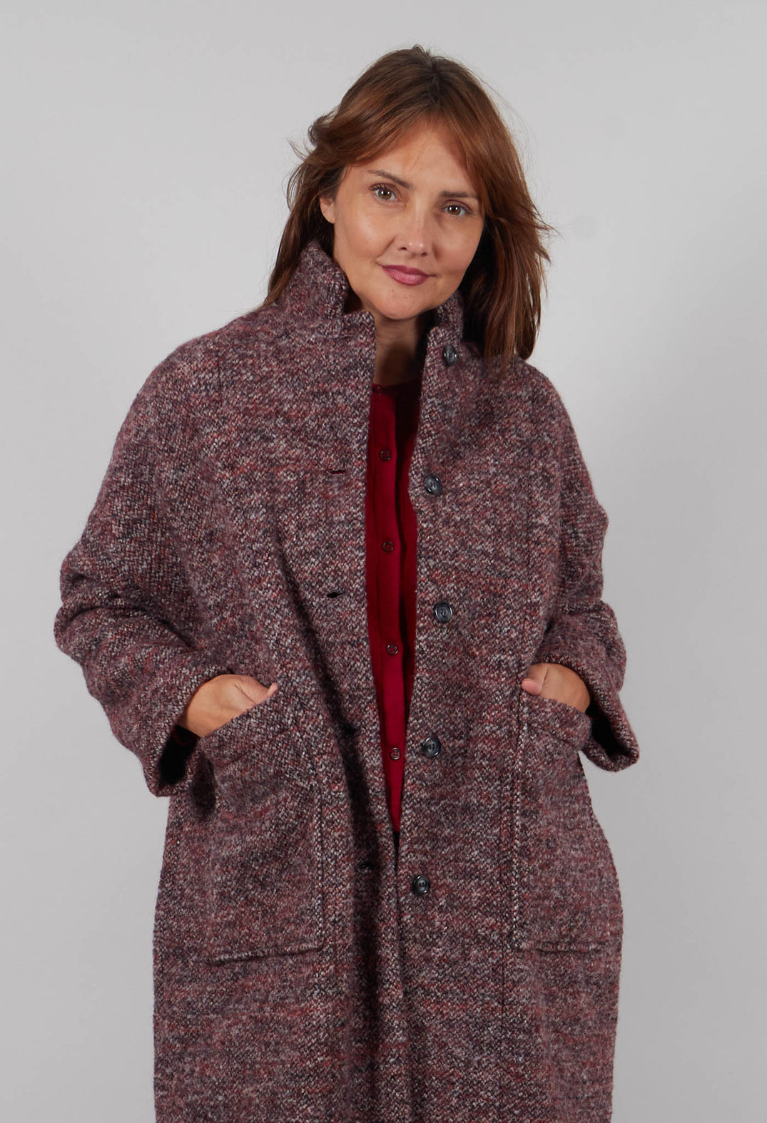 Hannah Coat in Rosso