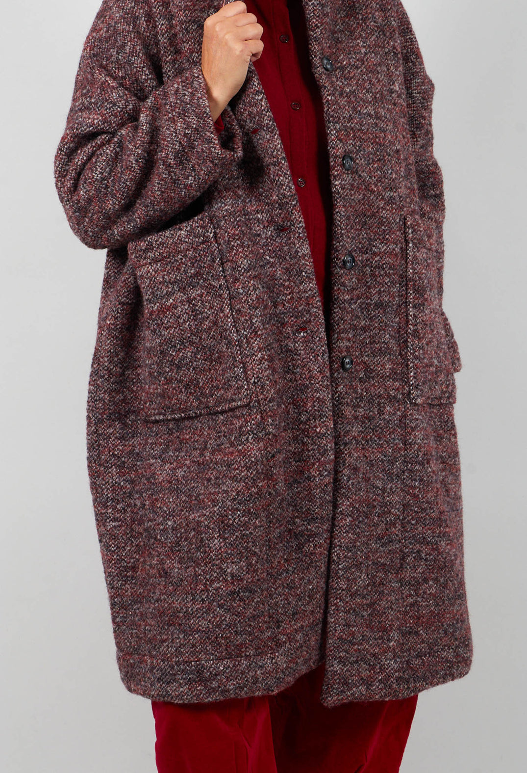Hannah Coat in Rosso