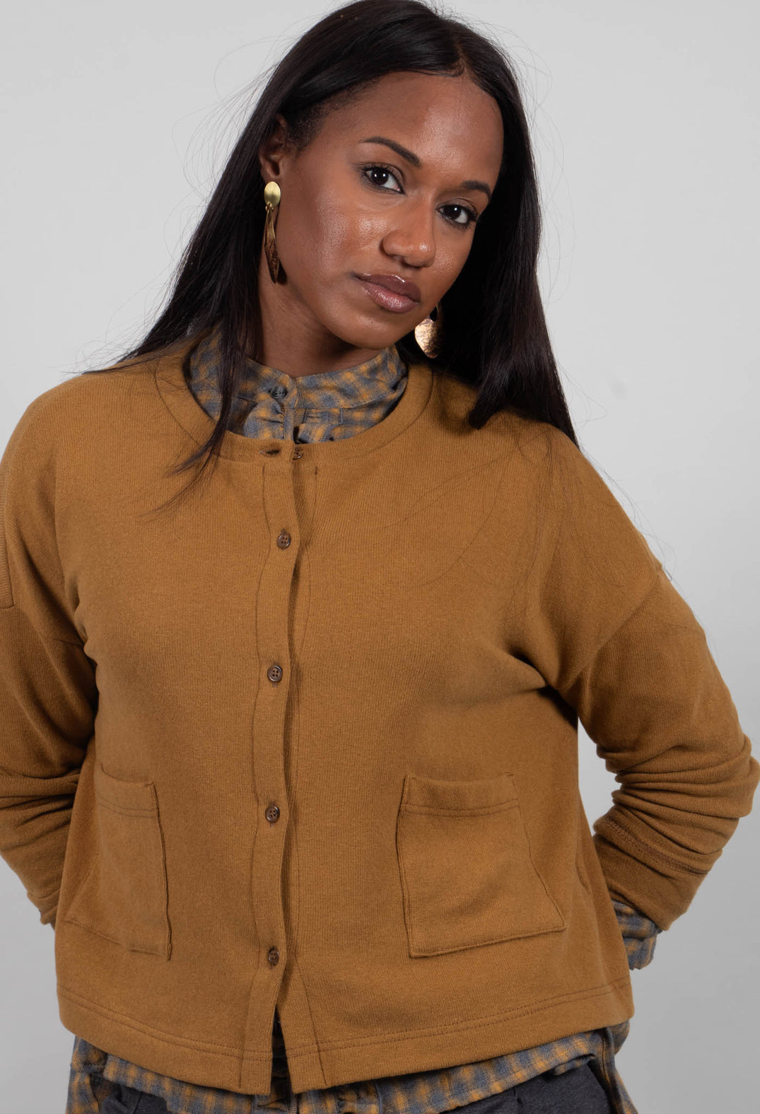 Leah Cardigan in Caramello