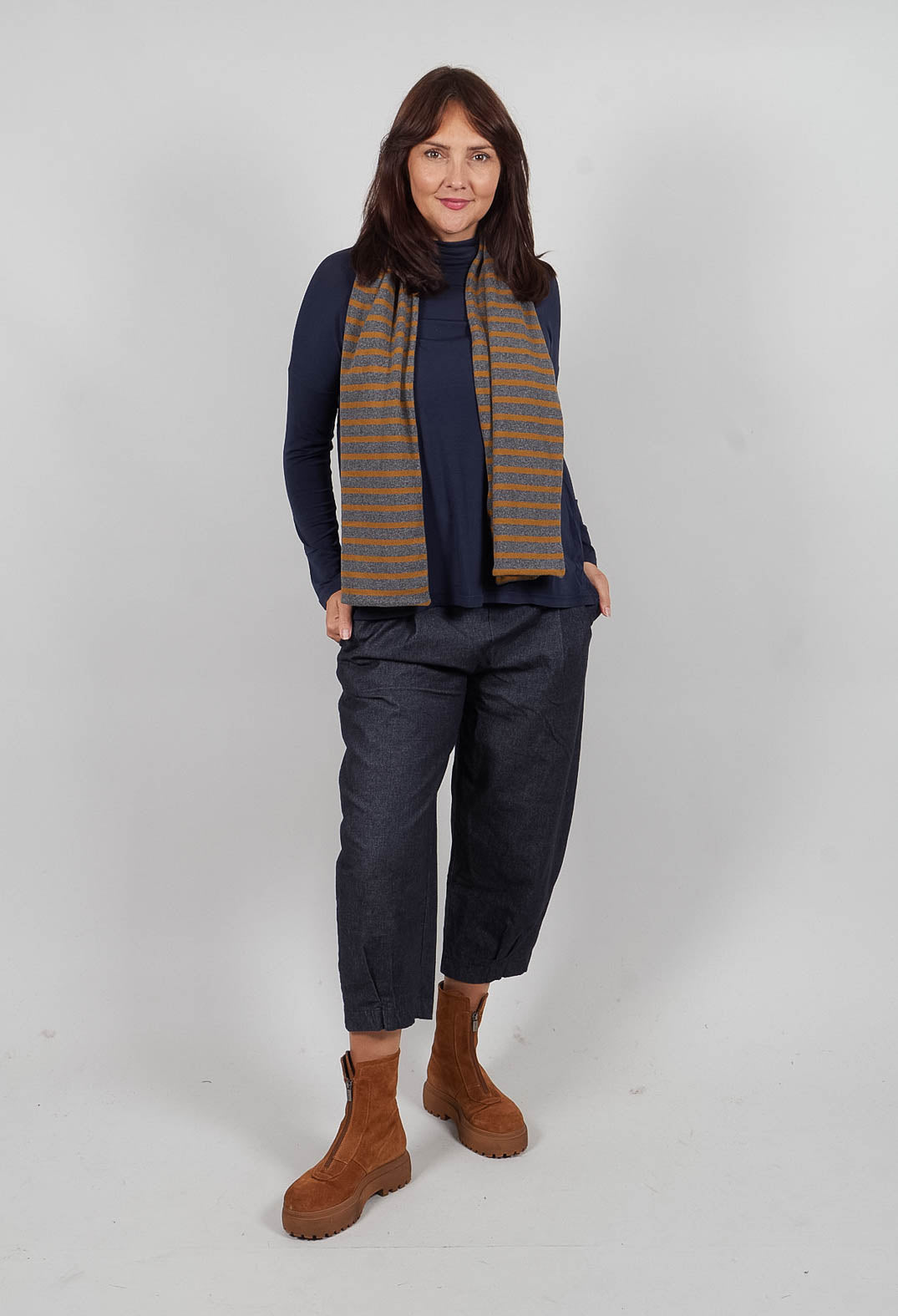 Nule Scarf in Grigio Caramello