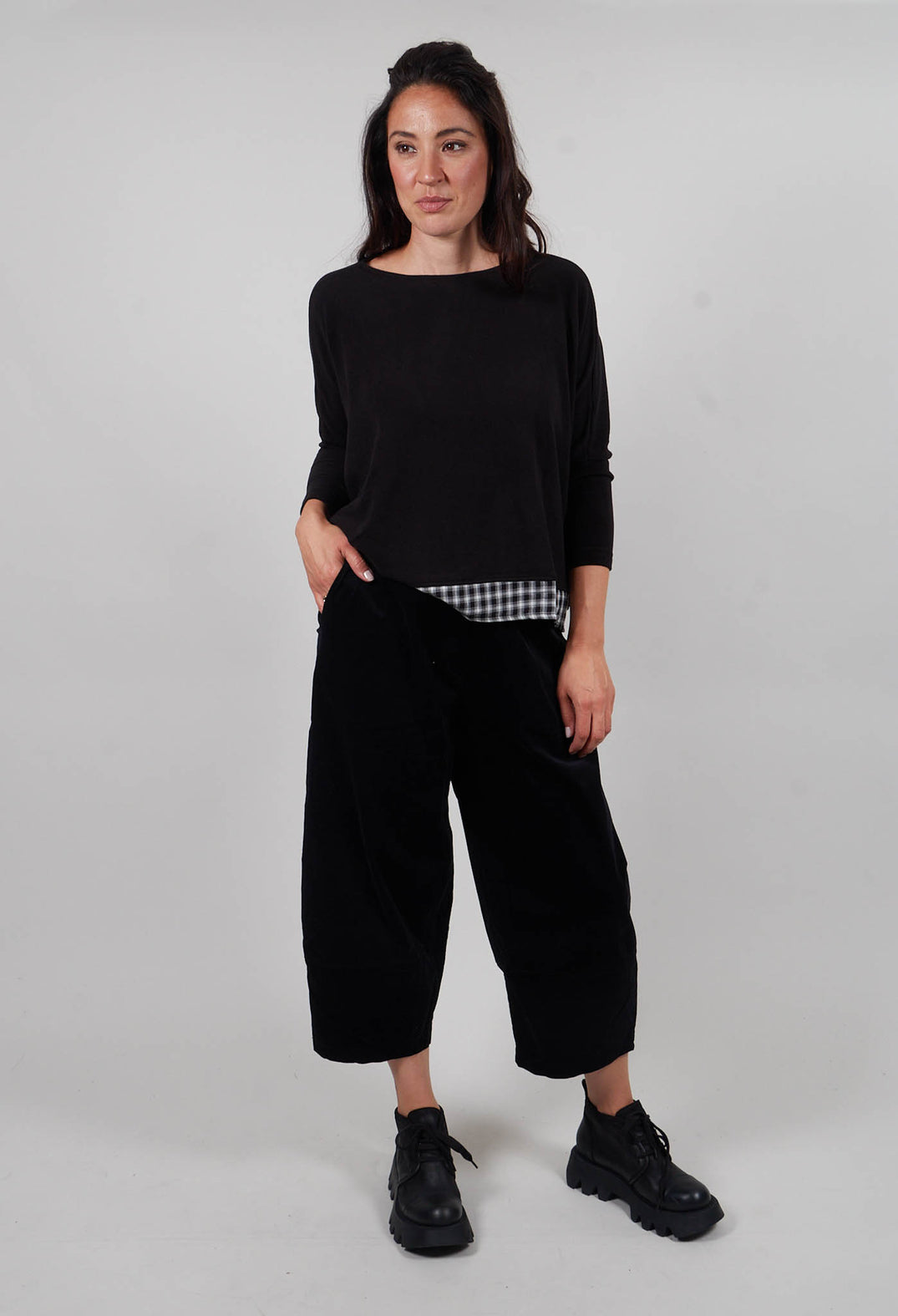 Rima V Trousers in Nero