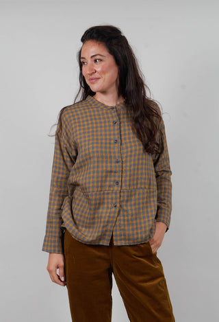 Seline S Shirt in Caramello Check