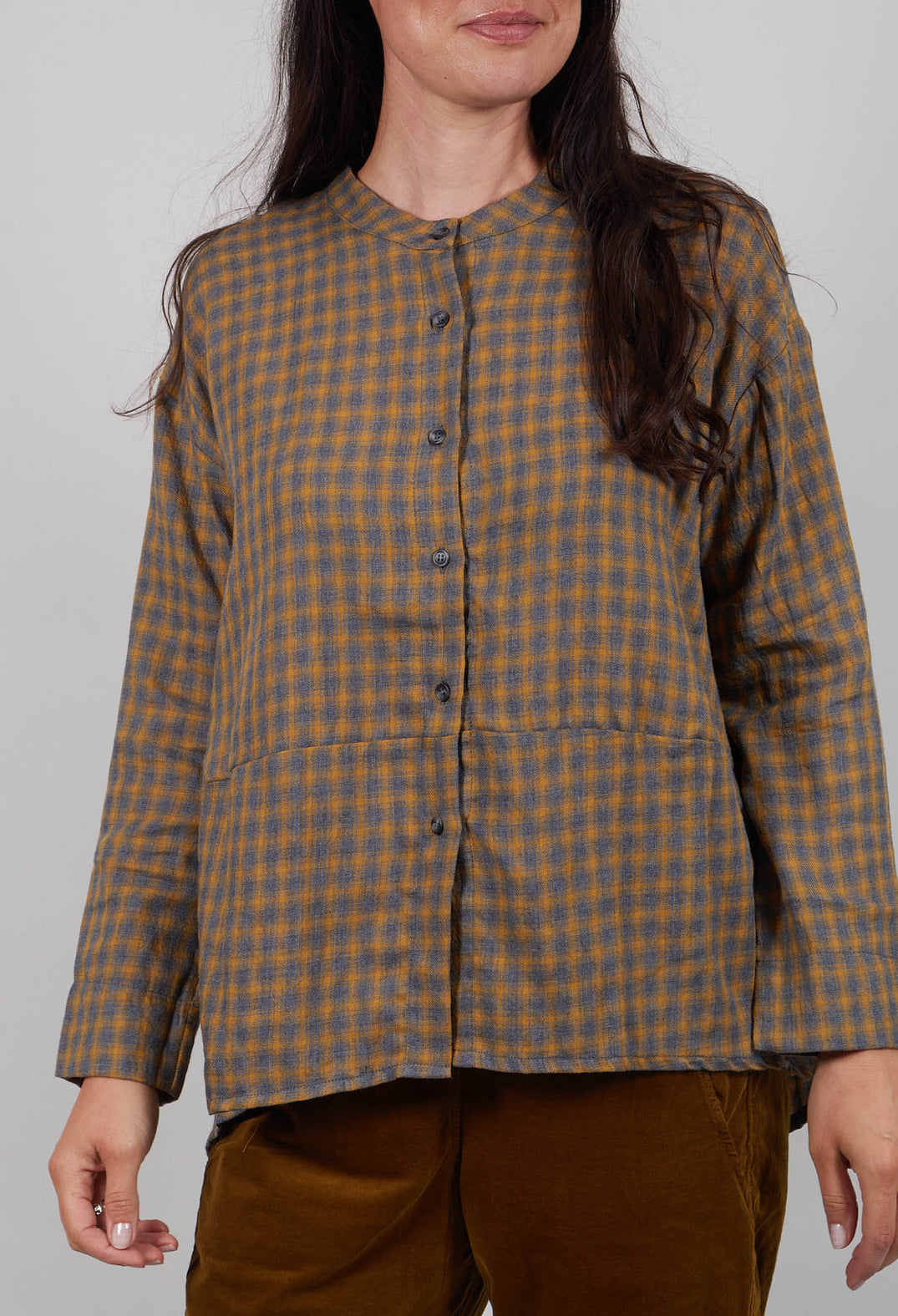 Seline S Shirt in Caramello Check