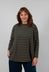 Spino Riga Jumper in Caramello Wide Stripe