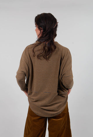 Spino Riga Jumper in Grigio Thin Stripe