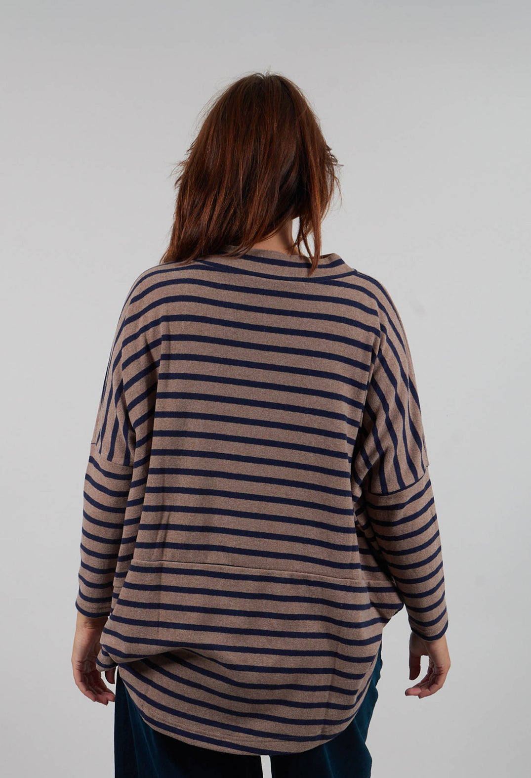 Spino Riga Jumper in Alpaca Wide Stripe