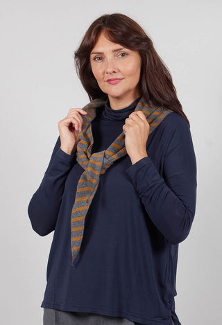 Tippy Riga Scarf in Grigio Wide Stripe