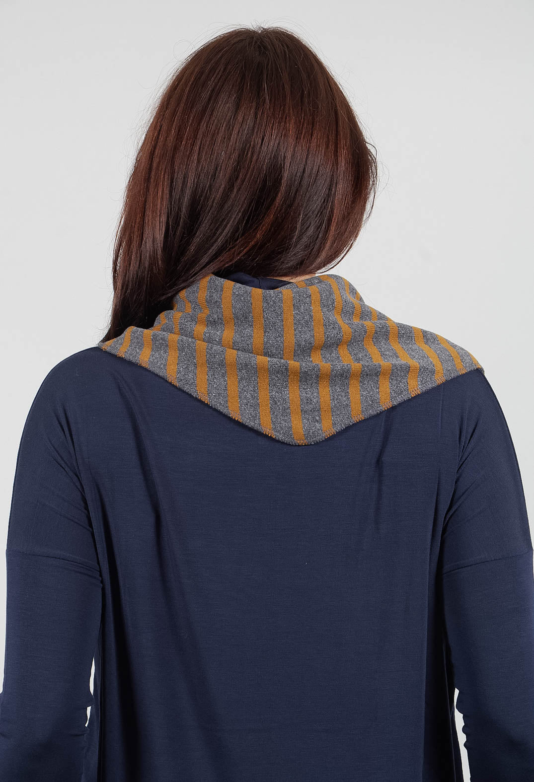 Tippy Riga Scarf in Grigio Wide Stripe