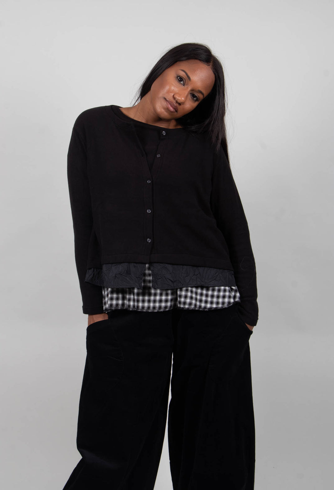 Toro Cardigan in Nero