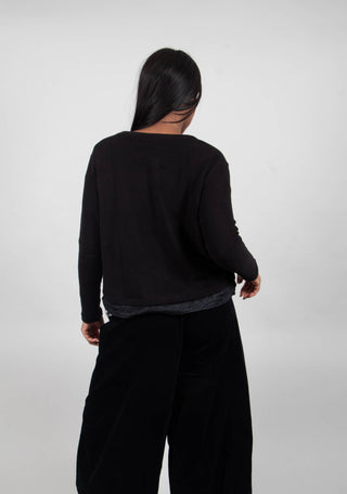 Toro Cardigan in Nero