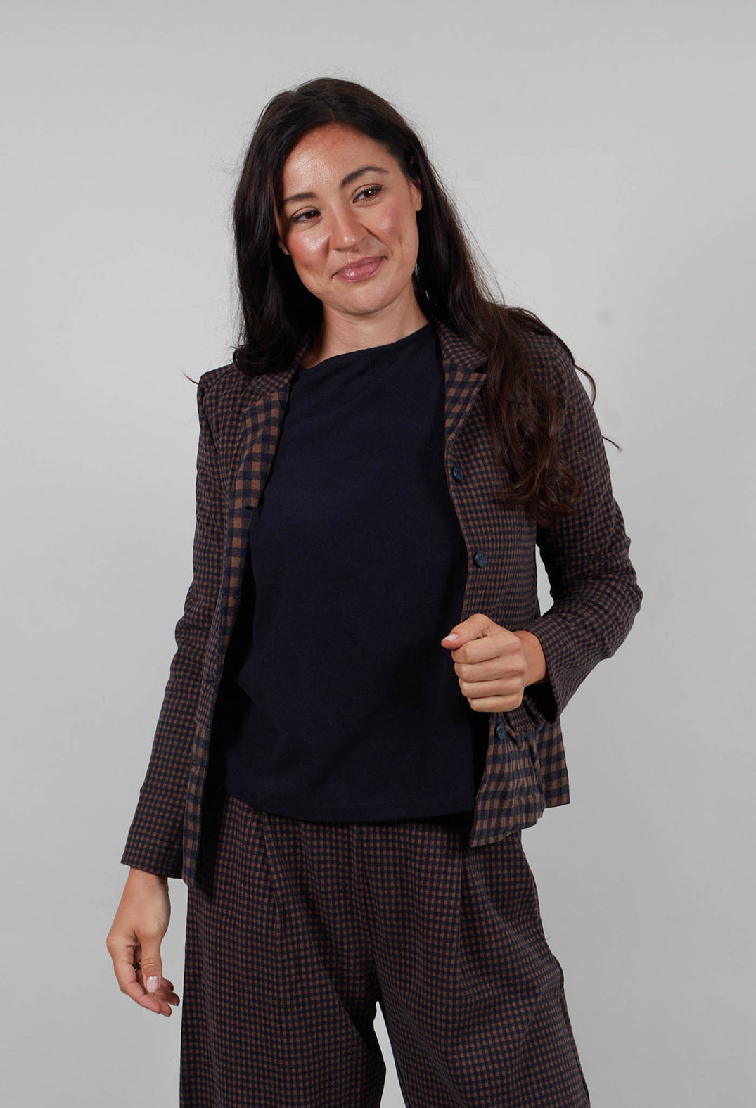 Yasmin Jacket in Notte Small Check