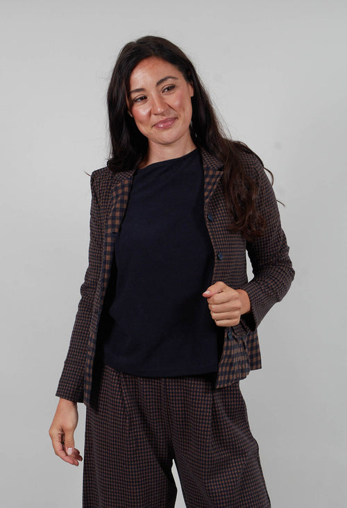 Yasmin Jacket in Notte Small Check