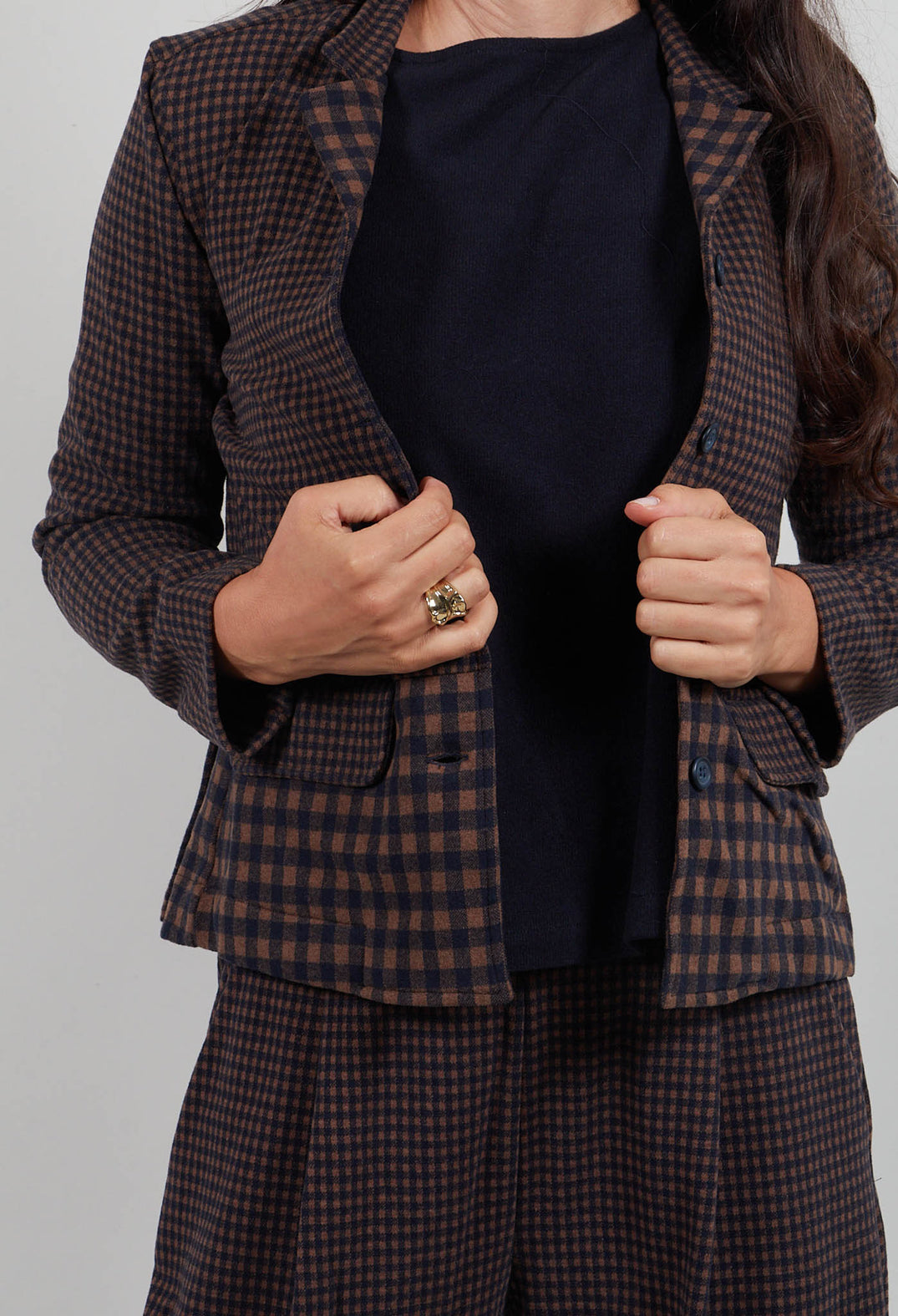 Yasmin Jacket in Notte Small Check