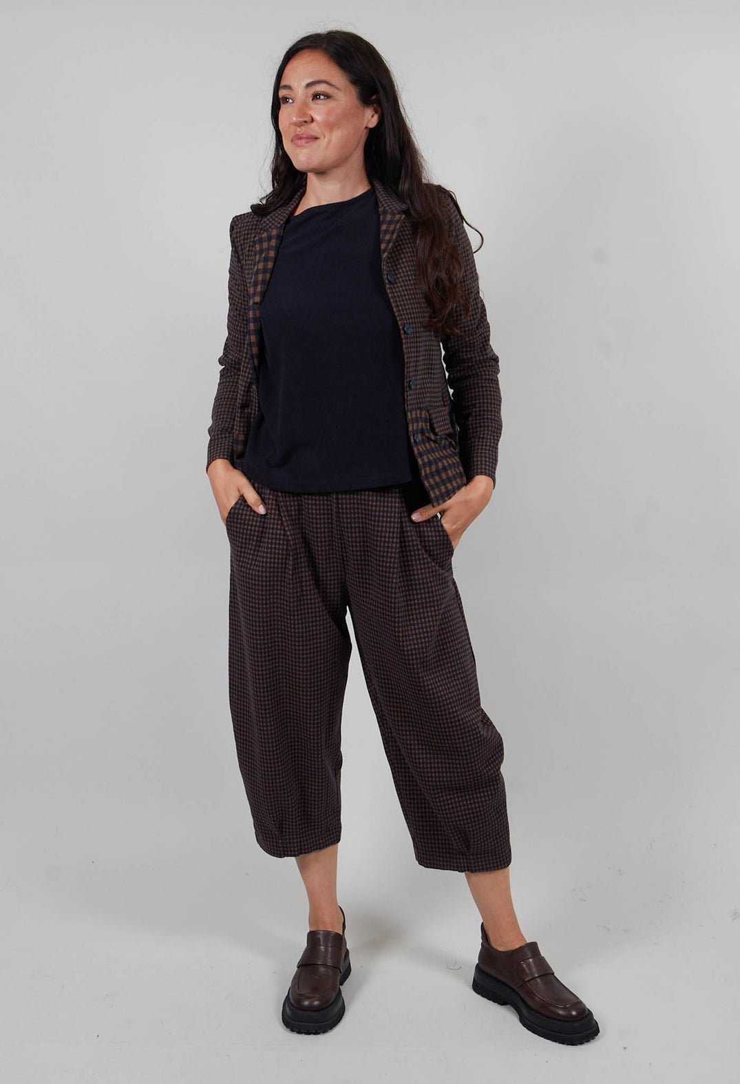 Yasmin Jacket in Notte Small Check