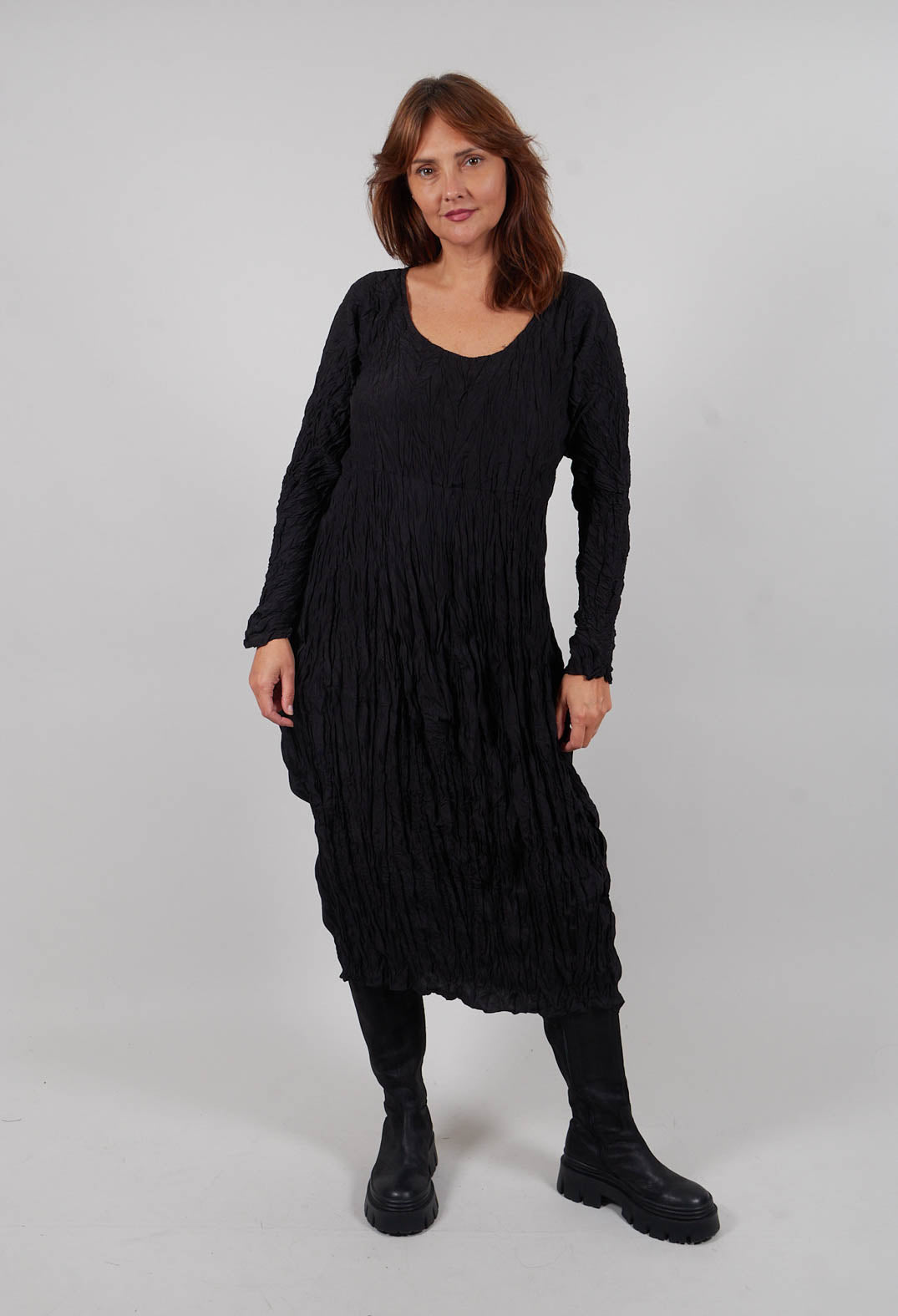 Regen Dress in Kaviar