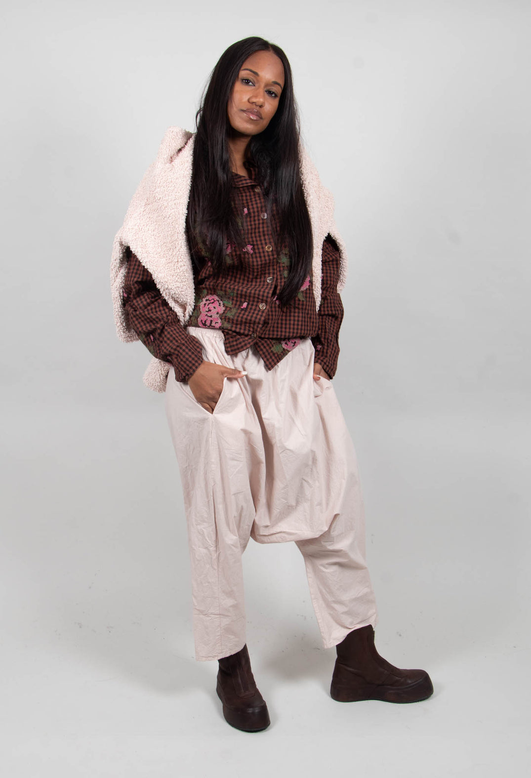 Zaunetz Trousers in Muschel