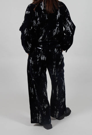 Wide Leg Trouser in Salt and Pepper
