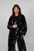 Collarless Jacket in Salt and Pepper