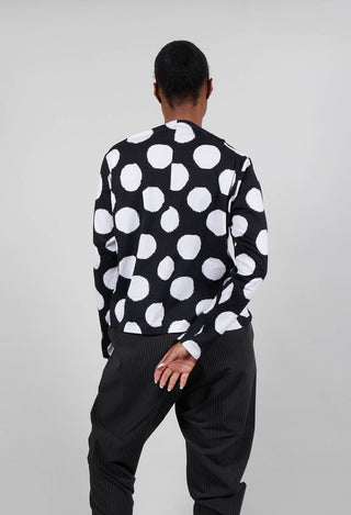 Short Dotty Jumper in Black