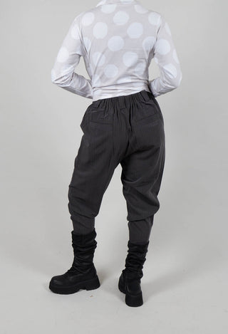 Formal Pinstripe Trouser in Grey
