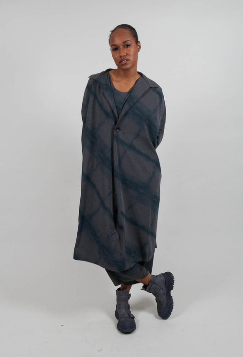 Collared Oversize Dress in Grey