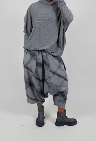 Drop Crotch Trouser in Grey