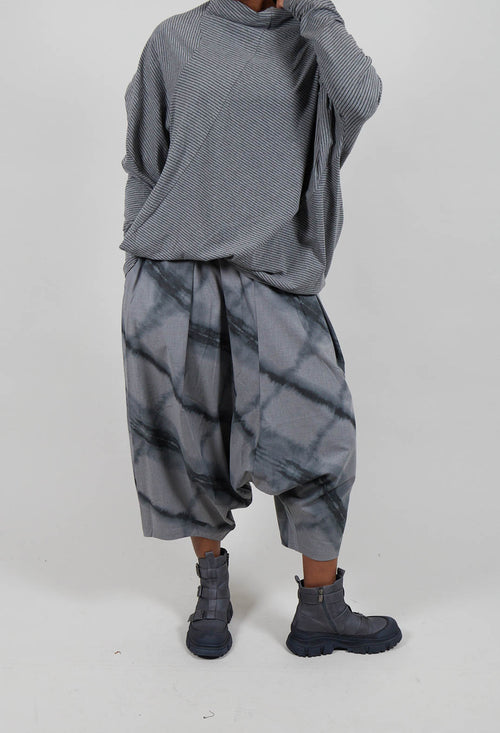 Drop Crotch Trouser in Grey