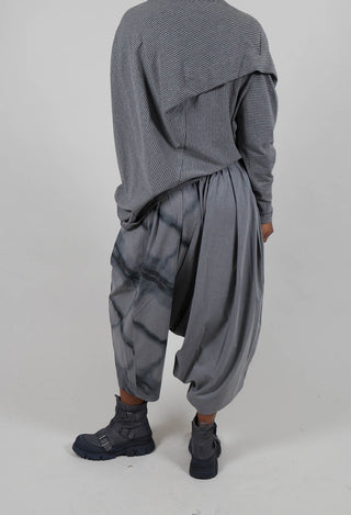Drop Crotch Trouser in Grey
