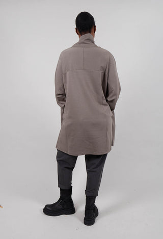 Roll Neck Longline Jumper in Green