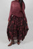 Ruffle Skirt in Red Amethyst