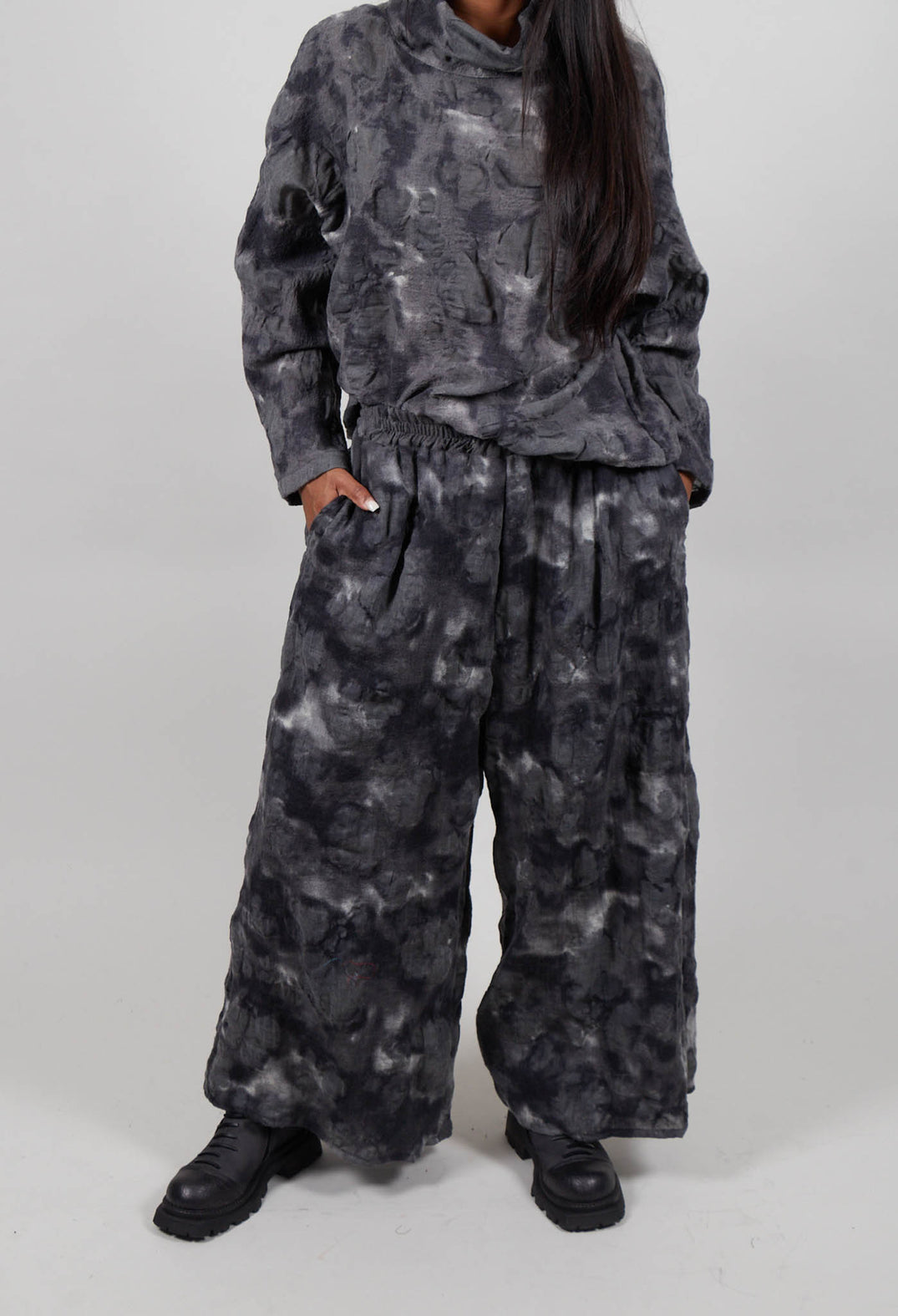 Palazzo Style Trousers in Ash Grey