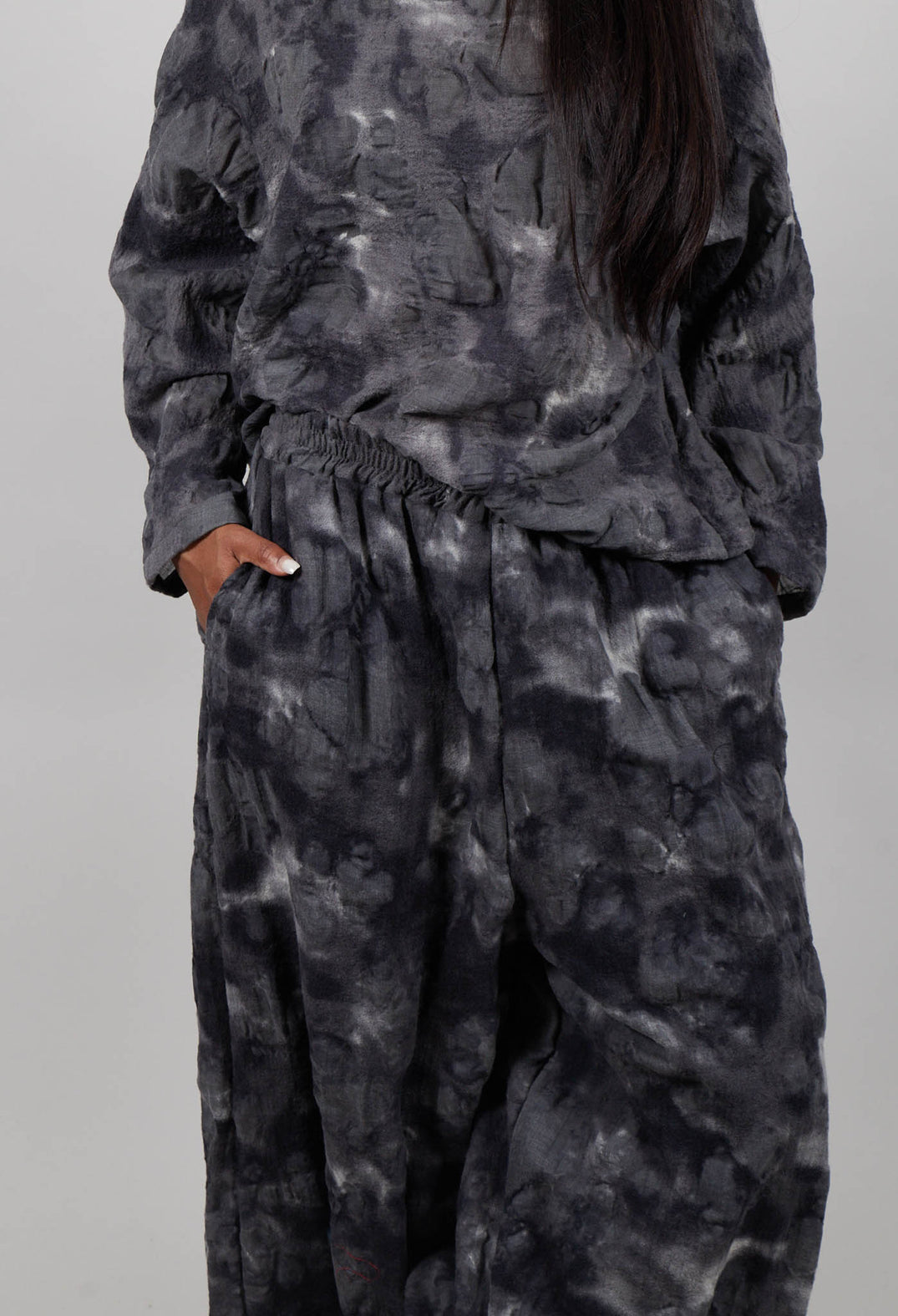 Palazzo Style Trousers in Ash Grey
