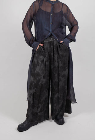 Fluid Palazzo Style Trouser in Ash Grey