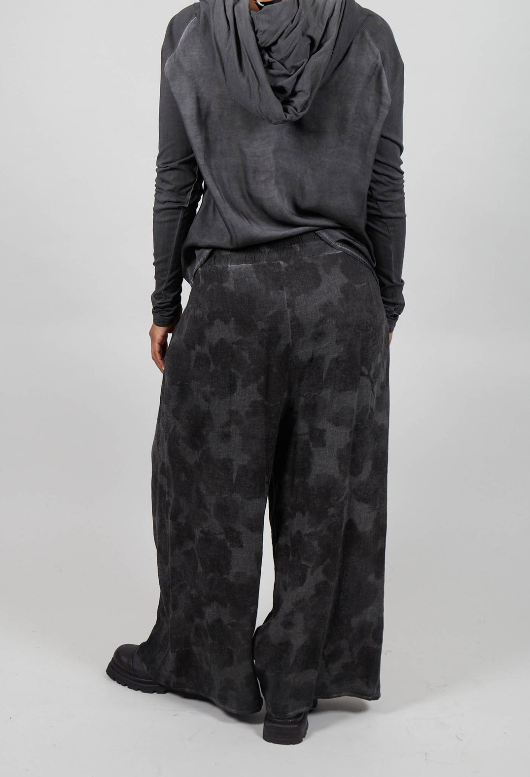 Fluid Palazzo Style Trouser in Ash Grey