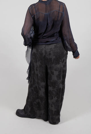 Fluid Palazzo Style Trouser in Ash Grey